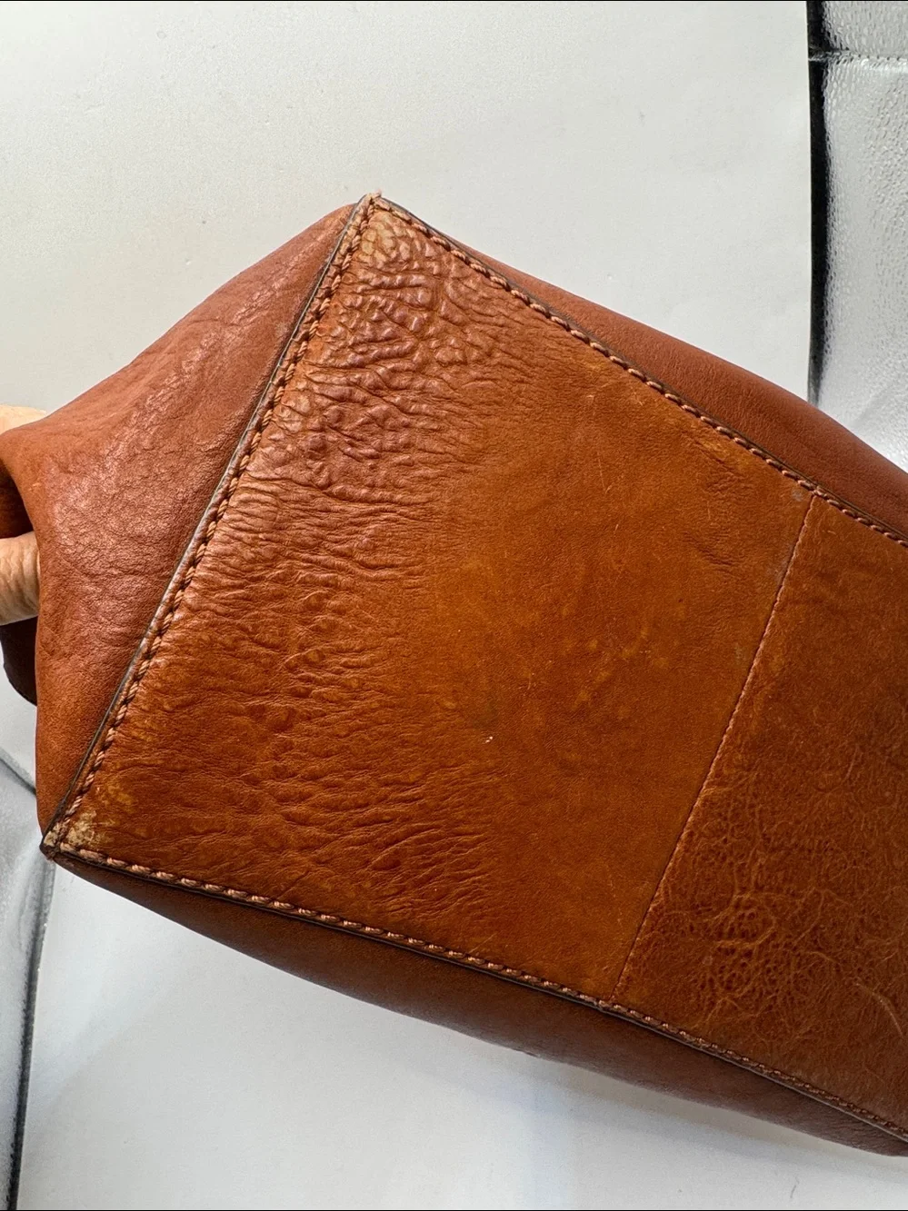 Frye lined leather purse